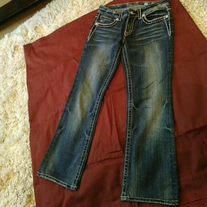 Boot Cut Designed Jeans